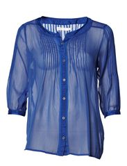 ONLY BELL LOOSE 3/4 TUNIC - MAZARINE BLUE