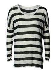 ONLY FIFI STRIPE BUTTON LS TOP