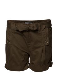 ONLY ROBY BELT SHORTS - DUSTY OLIVE