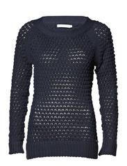 ONLY OANA KNIT PULLOVER - MOOD INDIGO