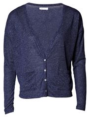 ONLY FULL LS SHORT CARDIGAN - MEDIEVAL BLUE