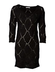 ONLY COTTON AJOUR 3/4 KNIT DRESS