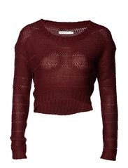 ONLY ELISE BOXY SHORT TOP - ZINFANDEL