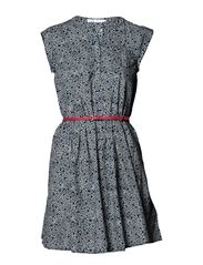 ONLY CELSIA S/S FLOWER PRINT DRESS - MOOD INDIGO