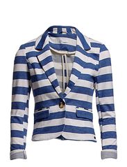 ONLY DAFNE STRIPE  SWEAT BLAZER - OATMEAL MELANGE