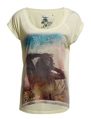 ONLY ARIANA GIRL SS O-NECK LONG TOP - TENDER YELLOW