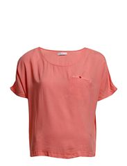 ONLY KIANA SS BOXY TOP - PEACH BLOSSOM