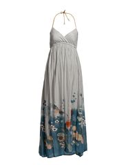 ONLY EBI HALTERNECK FLOWER LONG DRESS