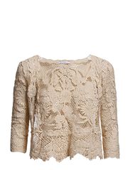 ONLY IZUMI PARTY 3/4 LACE BOLERO - WHITE SWAN