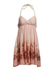ONLY EBI HALTERNECK FLOWER SHORT DRESS - SILVER PEONY