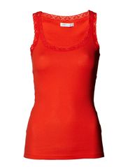 ONLY MYNTHE LACE TANK TOP BOX - GRENADINE