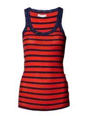 ONLY MYNTHE LACE TANK TOP BOX - GRENADINE