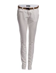 ONLY CASSIOPAJA BELT CHINO W/O PAINT EFFECT - WHITE