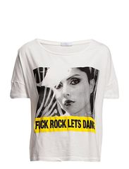 ONLY ROCK GIRLS SS CROPPED TOP BOX - CLOUD DANCER