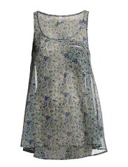 ONLY IMAGE SL PRINT TOP - WHITE SWAN