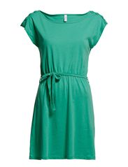 ONLY HARRIET BUTTON SS DRESS BOX - MING GREEN