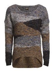 FLEXA LS KNIT PULLOVER KNT - BLACK