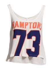 ONLY SARA HAMPTONS CROPPED TANK TOP RP1 - WHISPER WHITE
