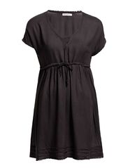 ONLY MEENA SS DRESS WVN - EBONY