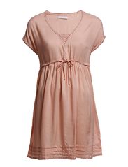 ONLY MEENA SS DRESS WVN - MISTY ROSE