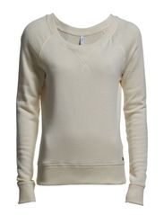 ONLY SIDUS LS SWEAT RP 1 - CLOUD DANCER
