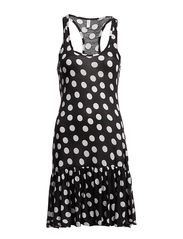 ONLY HERA SL BOXER DOT DRESS - EBONY