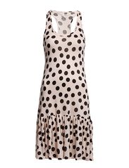 ONLY HERA SL BOXER DOT DRESS - SILVER PEONY