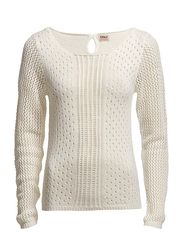 ONLY SIMBO L/S SHORT PULLOVER KNT BB