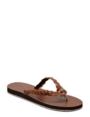 Pieces TIU FLIP FLOP - COGNAC