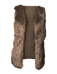 Pieces FANE VEST - LIGHT GREY MELANGE.