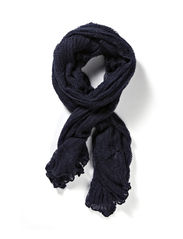 Pieces COSY KNIT SCARF 12 - MIDNIGHT BLUE
