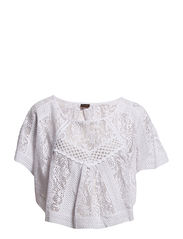 Pieces NINI PONCHO - WHITE