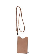Pieces ZALIE LEATHER PHONE COVER - NUDE