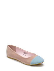 ZENIA MUST BALLERINA - NUDE/LT. BLUE - NUDE