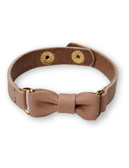 Pieces ZILPI MUST  LEATHER BRACELET BOX - NUDE