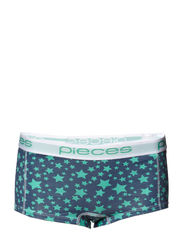Pieces LOGO LADY BOXERS/EX PRINT FEB 12 - STONE BLUE