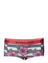 Pieces LOGO LADY BOXERS/EX PRINT FEB 12 - WHITE
