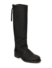 Pieces DARYL LEATHER BOOT - BLACK