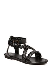 Pieces CLAIR LEATHER SANDAL BLK