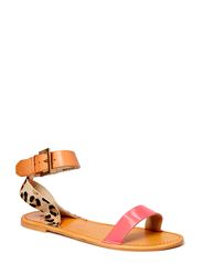 Pieces CARLA LEATHER SANDAL N.PEACH