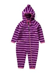 Racoon Fleece baby girl suit