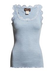 Rosemunde Silk top regular w/vintage lace