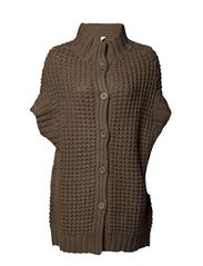 Rützou Cardigan short sleeves - BROWN