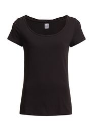 Saint Tropez T-SHIRT W TWISTED NECK BINDING