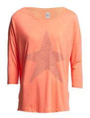 Saint Tropez OVERSIZE T-SHIRT W STAR PRINT
