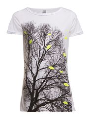 Saint Tropez T-SHIRT W TREES & LEAFS PRINT