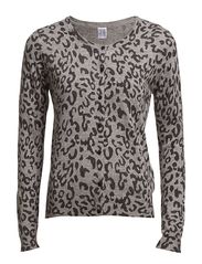 Saint Tropez CARDIGAN W LEOPARD GLITTER