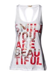 Salsa Lettring pink print Tank Top