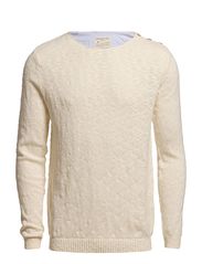 Selected Homme Leth split crew neck C