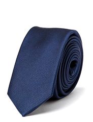 Selected Sel plain tie NOOS F - Navy.